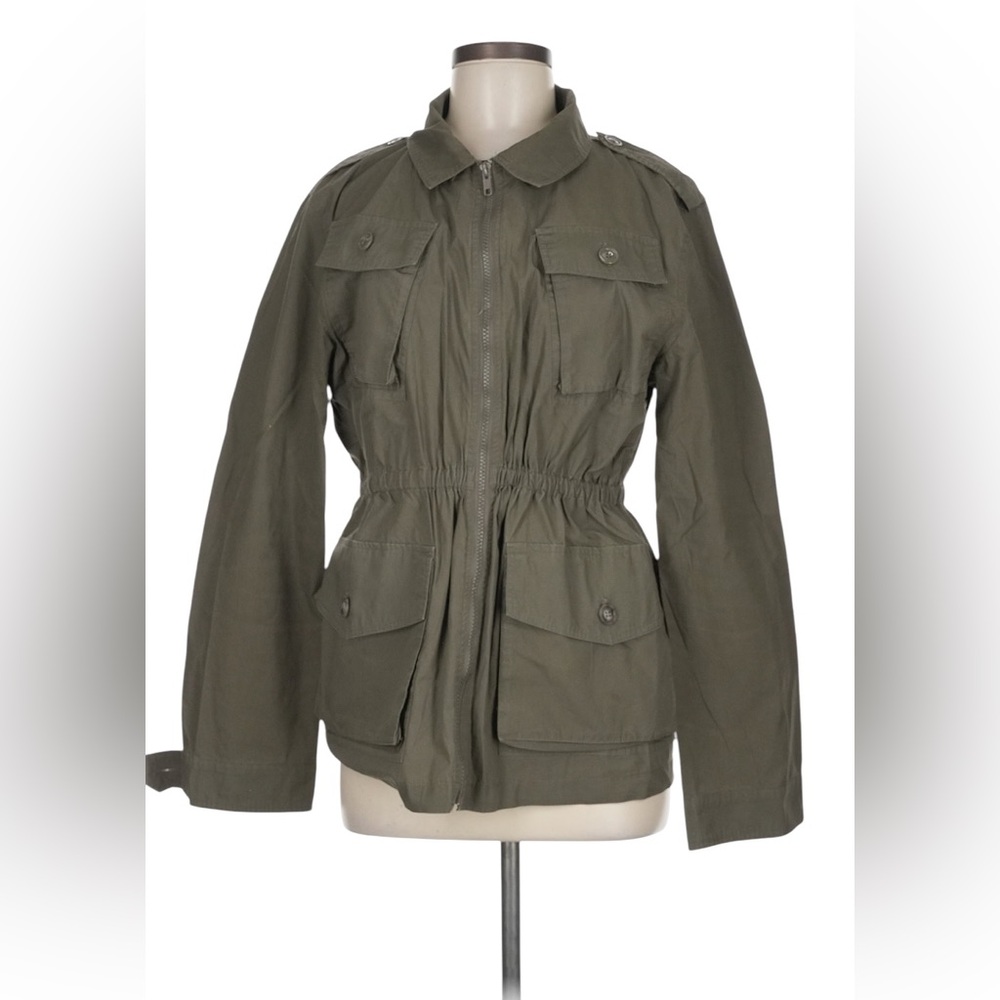 Norma Kamali‎ Cargo Jacket in Army Green/Brown.